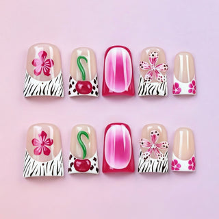 White French Zebra Print