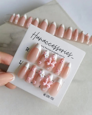 Pink style Press-on Nails